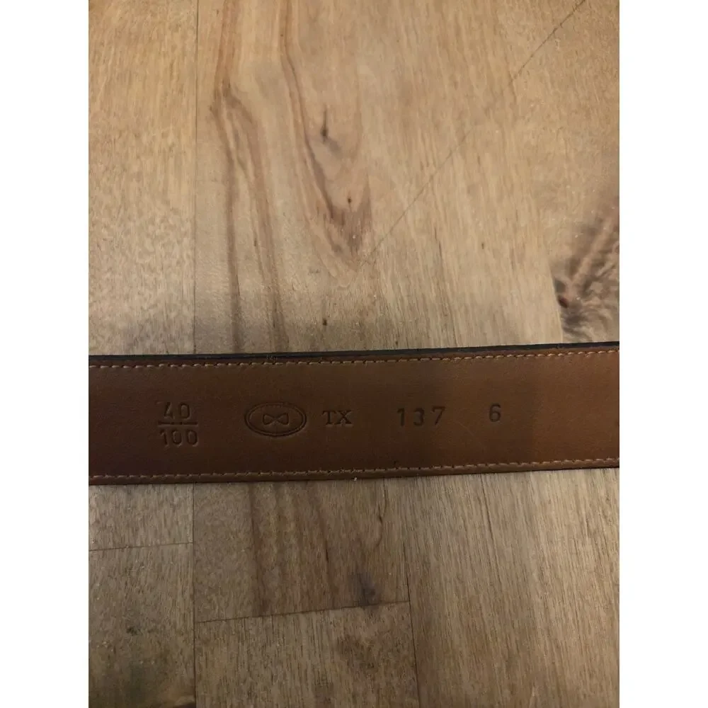 Trafalgar Black Leather Belt with Solid Brass Buckle XL